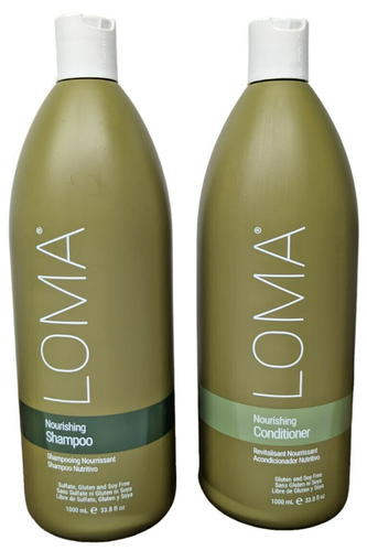 LOMA Hair Care Nourishing Shampoo And Conditioner Duo Liter 33.8 Oz Each - Picture 1 of 2