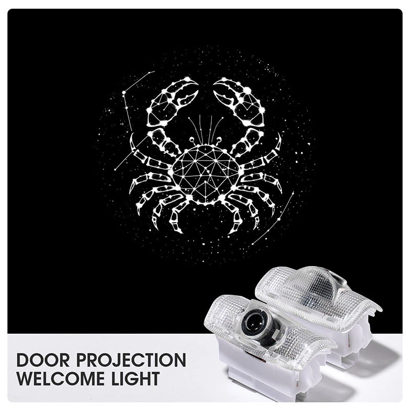 2PCS LED Car Door Lights Projector Puddle Shadow Light Fit for Toyota - Image 2 of 4
