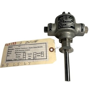 Vintage NASA Authentic Apollo Command Module Pressure Transducer