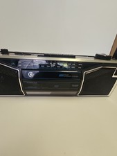 Vintage GE Mini AM/FM Stereo Cassette Recorder Boom Box Works With Batteries