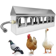 Automatic Chicken Waterer Stainless Steel Pigeon Water Poultry Water Dispense...