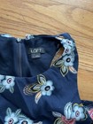 LOFT Floral Print Romper Women's Size L Navy — photo 2