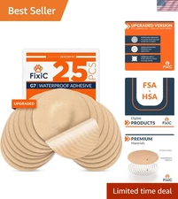 3-Inch Waterproof G7 Over Patches - Long Fixation for Dexcom & Stelo Sensors