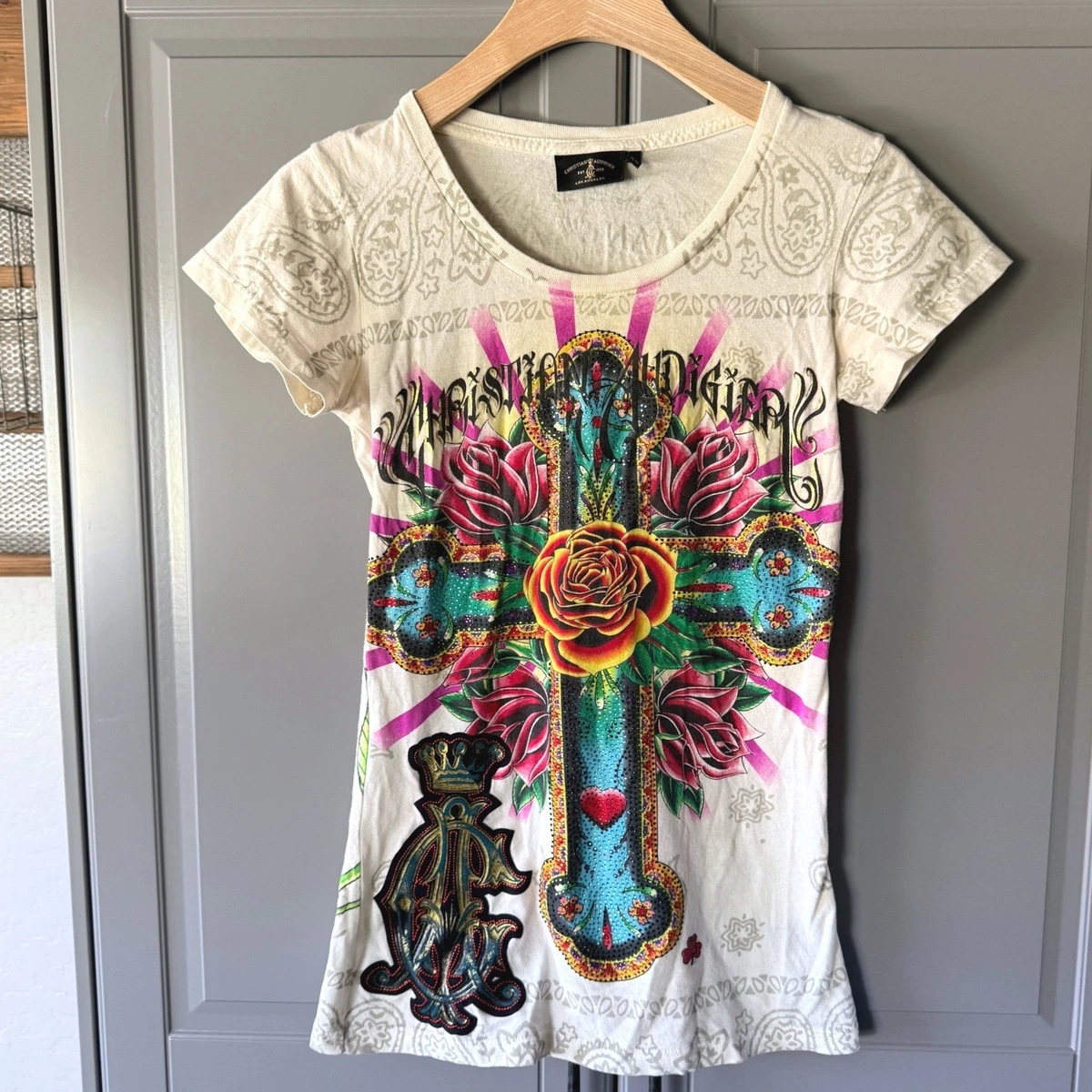 camiseta christian audigier ropa mujer