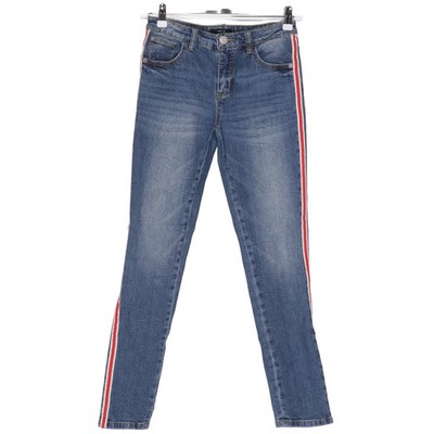 Opus, Jeans, Größe: 34, ELY RED STRIPE, Blau/Rot/Weiß, Baumwolle/Elasthan #ZJV