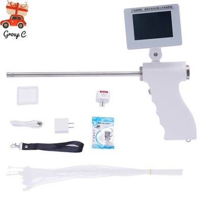 Visual Dog Artificial Insemination Gun Kit 3.5in Screen 304 Stainless Steel