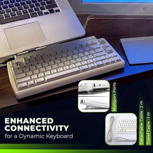 Mini Tactile Pro USB 2.0 Keyboard (OPEN BOX) - Picture 4 of 6
