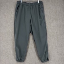 Nike Pants Mens XL Gray Dri-Fit Form Jogger Reflective Logo Tapered Versatile