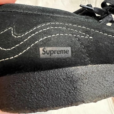 Supreme x Clarks Originals Wallabee shoe black suede mens 8.5