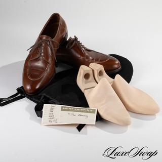 #1 ABBIGLIAMENTO UOMO Saint Crispins x The Armoury 530T Scarpe con punta divisa in pelle marrone 7 5