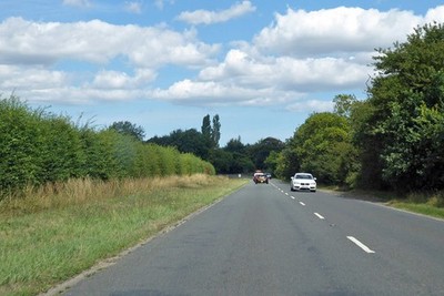 Foto 6x4 Richtung Norden B1150 Horstead Richtung Coltishall und North Walsham. c2018