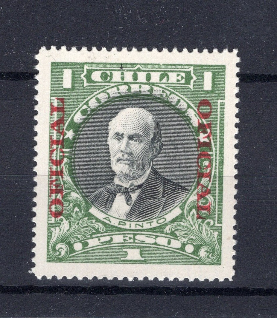 CHILE 1926-28 Scott  O21 OFICIAL 1p Pinto MNH