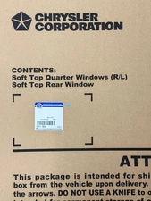 Tinted Soft Top Window Kit TWILL Jeep JK Wrangler Unlimited OEM MOPAR 82213833