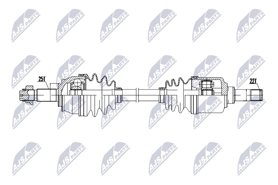 DRIVE SHAFT NPW-FT-083 FOR FIAT PUNTO PANDA/Hatchback/Van 188A8.000 1.2L 4cyl - Image 9