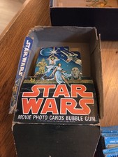 APPROX 550 1977 STAR WARS TRADING CARDS AND STICKERS ORIGINAL USED CONDITION 