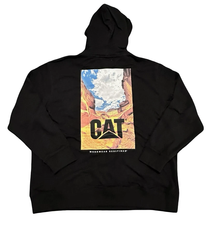 Sudadera con Capucha Caterpillar Para Hombres 2XL CAT Ropa de Trabajo Pullover Redefinido Sudadera Exterior Foto 2 de 4