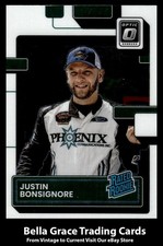 2023 Panini Donruss Racing Justin Bonsignore #1 Optic Rated Rookie NASCAR 