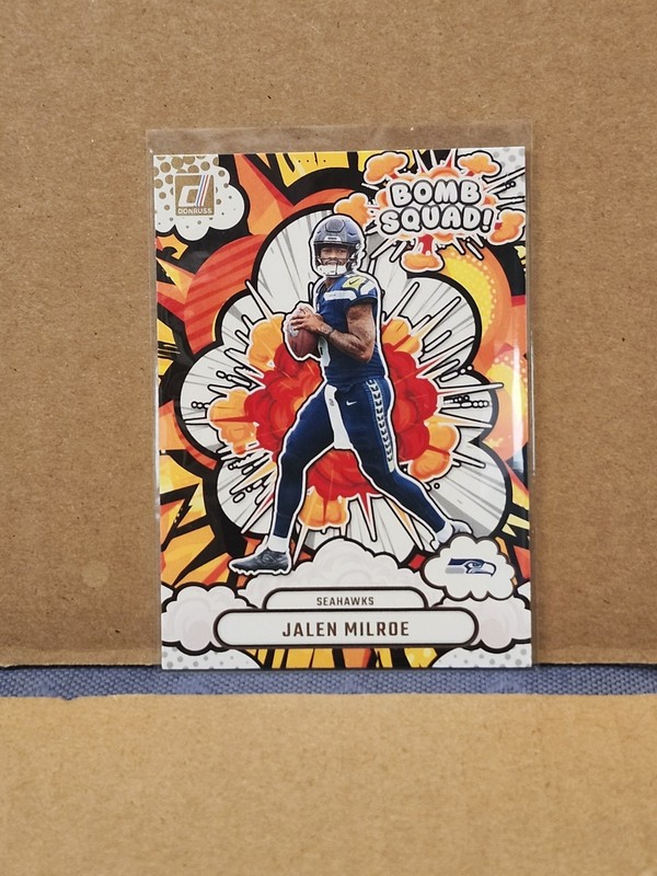 2025 Panini Donruss - Bomb Squad Jalen Milroe #BS-JME (RC) Seattle Seahawks