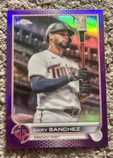 2022 Topps Chrome Update Series - Gary Sanchez #USC81 Purple Refractor - TWINS