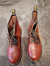 Dr. Martens 1460 Cherry Red Smooth Leather Boots UK 7.5 EU 42.5 – New (No Box)