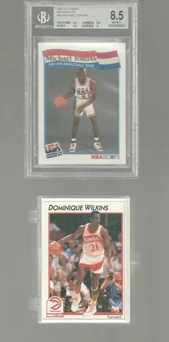 1991-92 Hoops McDonald's #55 Michael Jordan BGS 8.5 9.5 With Complete Set 62