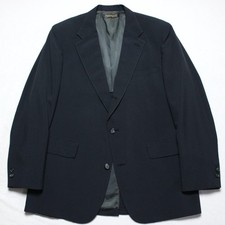 Vintage Brooks Brothers USA 3-Roll-2 Navy Blue Blazer Sport Coat 44R