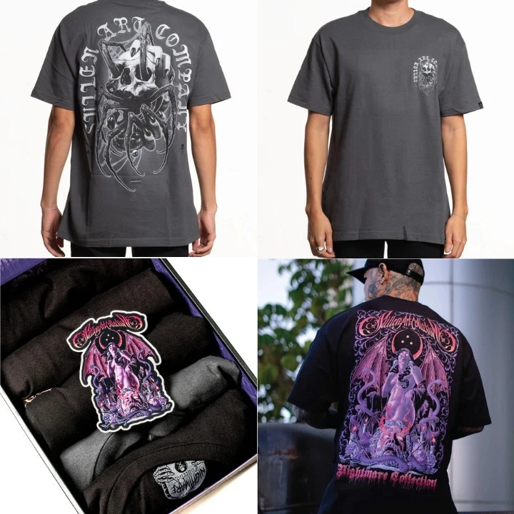 Sullen Art Co Edición Limitada Colección Pesadilla 5-XL Camisas 2024 Conjunto de Caja Foto 4 de 4