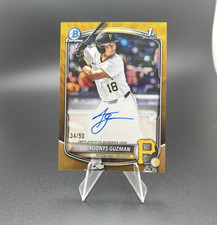 Adonys Guzman 1st Bowman Auto Gold Refractor Auto /50 Pirates Rookie