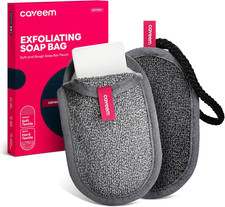 Soap Saver Bag, Rough and Soft Exfoliation Soap Pouch for Bar Soap, Soap Mesh Po