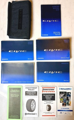 #ad 2014 HONDA CIVIC OWNERS MANUAL COMPLETE USER GUIDE CASE WARRANTY USA OEM ✅ $30.00