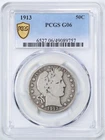 1913 50C Barber Liberty Head Half Dollar G06 PCGS 49089757