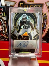 2025 Panini Select - Select Signatures Prizm #SIP-NDN Nakobe Dean