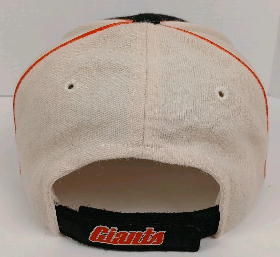 San Francisco Giants Team Nike Hat Adjustable 100% Wool Black White Vintage MLB - Image 4 of 4