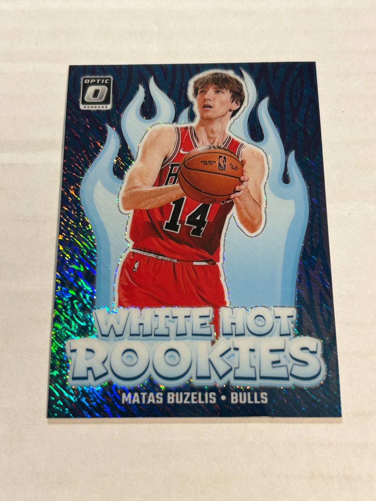 2024 DONRUSS OPTIC MATAS BUZELIS WHITE HOT ROOKIES PURPLE SHIMMER BULLS SP TN3