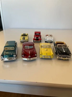 Lot de 7 Miniatures Voitures Américaines 1/43 - Photo 1/4