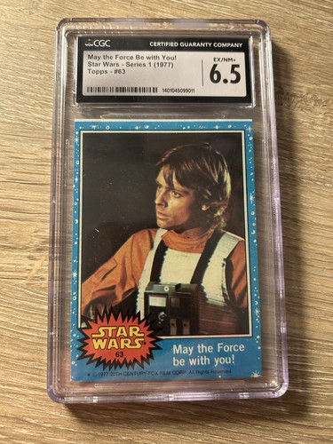 1977 Topps Star Wars #63 May the Force be with you! — CGC 6.5