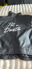 David  s Bridal Black Leather Wedding Jacket Till Death