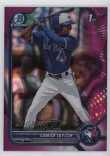 2022 Bowman Chrome Prospects Fuchsia Lava Refractor 181/199 Samad Taylor 1s10