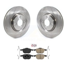 Front Disc Brake Rotors And Ceramic Pads Kit For 2018-2022 Ford EcoSport