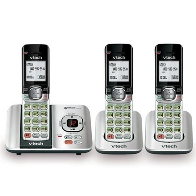 VTech CS6529-3 DECT 6.0 Cordless Phone w/Answering Machine 3 Handsets