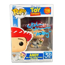 John Morris Signed Funko Pop Toy Story Andy 1596 Autographed Zobie COA