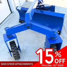 Skid Steer Topcat Dozer Grader Blade Hydraulic Skid Steer Attachment