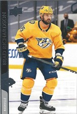 2020-21 Upper Deck Extended Series - Brad Richardson #580 Nashville Predators