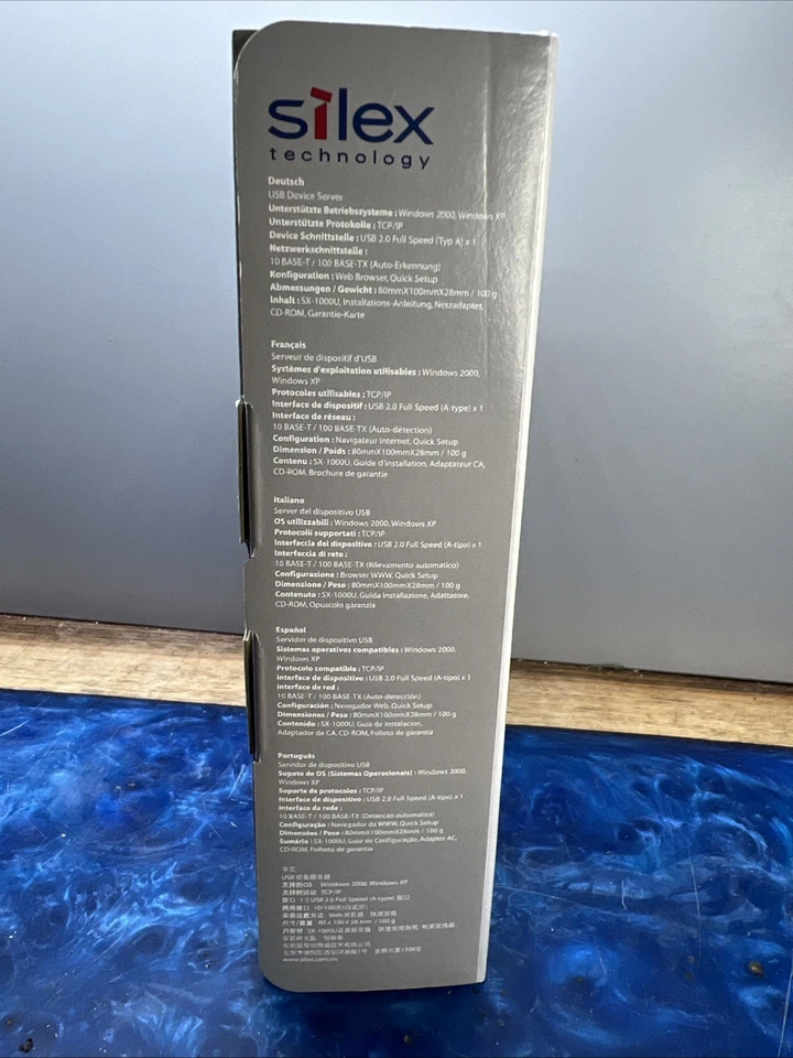 Silex SX-1000U USB Device Server Hub Ethernet Wireless Networking Printers NIB - Image 2 of 4