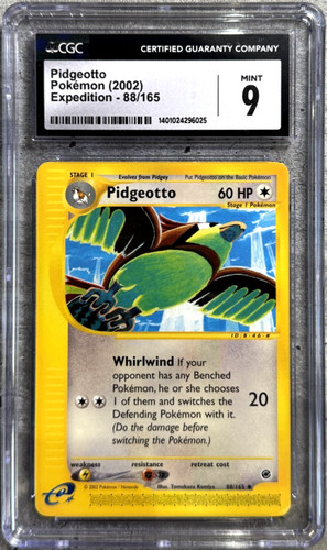 Pidgeotto graded CGC 9 for sale on eBay