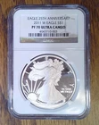 2011 1 oz. .999 Proof American Silver Eagle NGC PF70 Ultra Cameo (003)