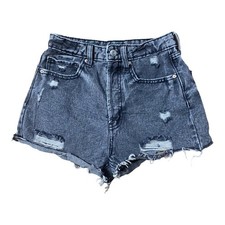 Wild Fable Distressed Black High Rise Jean Cut Off Shorts Size 2