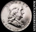 1961-D Franklin Half Dollar- Silver- Choice Gem Brilliant Unc Luster #J4180