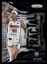 Kiki Iriafen Washington Mystics 2025 Prizm Panini RC Fractal Parallel #12