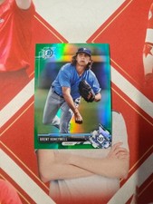2017 Bowman Chrome Base Green Refractor Brent Honeywell /99